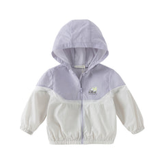 Dave&Bella Boys/Girls Summer Misty Purple UV Protective Hooded Jacket