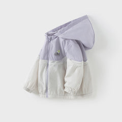 Dave&Bella Boys/Girls Summer Misty Purple UV Protective Hooded Jacket