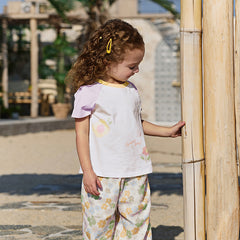 Dave&Bella Toddler Girls/Boys Summer Playful Multi-Print T-shirts Tops