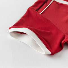 Dave&Bella Kids Boys Summer Sports Red T-shirt White Short Sets