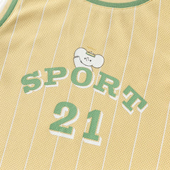 Dave&Bella Toddler Boys Summer Tank Sports Two-Piece Sets