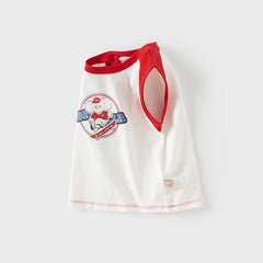 Dave&Bella Toddler Boys Summer Casual White Sleeveless Soft Cotton Everyday Tank Tops