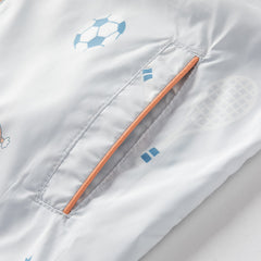 Dave&Bella Toddler Boys Summer Grey Blue Outdoor UV-protection Sunscreen Jackets