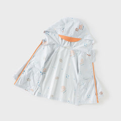Dave&Bella Toddler Boys Summer Grey Blue Outdoor UV-protection Sunscreen Jackets