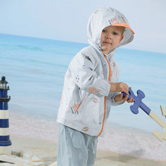 Dave&Bella Toddler Boys Summer Grey Blue Outdoor UV-protection Sunscreen Jackets