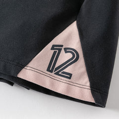 Dave&Bella Kids Boys Summer Sports-style Striped Outdoor Polos Shorts Sets