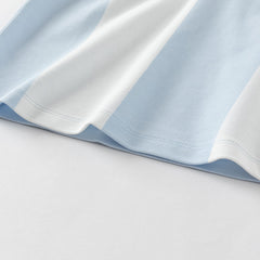 Dave&Bella Kids Boys Summer Sports-style Striped Outdoor Polos Shorts Sets