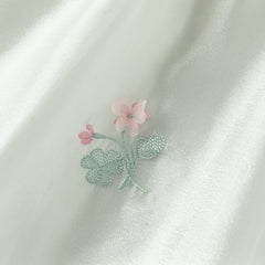 Dave&Bella Girls Summer Elegance Strapless Sleeveless Green Mesh A-line Dresses