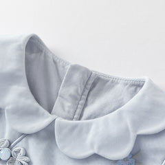 Dave&Bella Girl Summer Classic Blue Purple Mesh Princess Sleeveless Dress