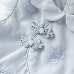 Dave&Bella Girl Summer Classic Blue Purple Mesh Princess Sleeveless Dress