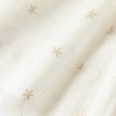 Dave&Bella Girls Summer Bubble Sleeve Beige Mesh Dress