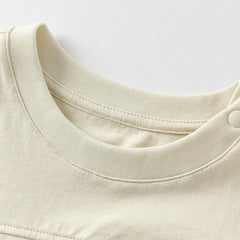 Dave&Bella Kids Boys Summer Light Grey Green Casual T-shirt Pant Sets