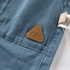 Dave&Bella Toddler Boys Summer Denim Blue Loose Jean Shorts