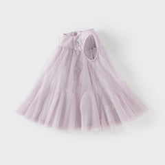 Dave&Bella Toddler Girls Summer Purple Butterfly Mesh Sleeveless Party Dress