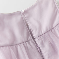 Dave&Bella Girls Summer Purple Mesh Sleeveless Party Dress