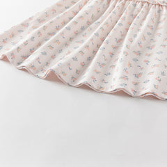 Dave&Bella Girls Summer Pink Floral Print Doll Collar Sweet Dress