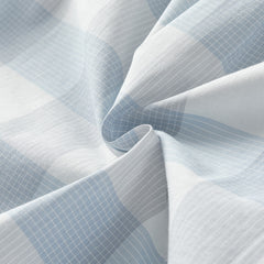 Dave&Bella Kids Boys Summer Blue Plaid College-style Shirt Short Sets