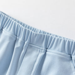 Dave&Bella Kids Boys Summer Leisure Blue Antimicrobial Coolness Polos Short Pant Sets