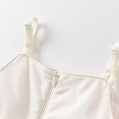 Dave&Bella Girls Summer Pink Mesh Flower Halter Dress