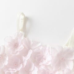 Dave&Bella Girls Summer Pink Mesh Flower Halter Dress