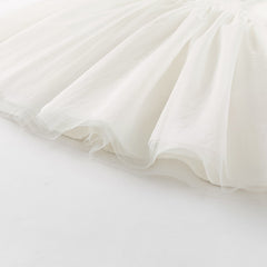 Dave&Bella Toddler Girls Summer Adorable Beige Chinese-style A-line Mesh Dress