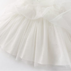 Dave&Bella Toddler Girls Summer Adorable Beige Chinese-style A-line Mesh Dress