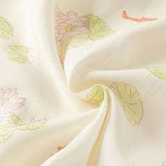 Dave&Bella Toddler Girls Summer Green Floral Print Chinese-style Casual Party Mesh Dress