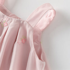 Dave&Bella Girls Summer Pink Tulle Mesh Sleeveless Princess Jellyfish Style Dress