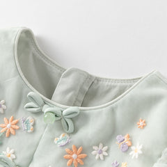 Dave&Bella Girls Summer Green Mesh Princess Dress