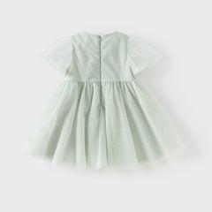 Dave&Bella Girls Summer Green Mesh Princess Dress