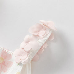 Dave&Bella Girls Summer Cotton Cute Floral Print Halter Dress