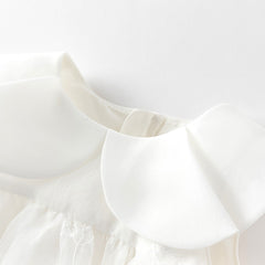 Dave&Bella Girls Summer Fantasy Mesh White Dress