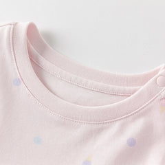 Dave&Bella Girls Summer Leisure Pink Classic Outdoor A-line Dress(wallet bag)