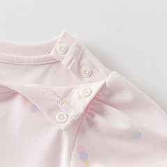 Dave&Bella Girls Summer Leisure Pink Classic Outdoor A-line Dress(wallet bag)