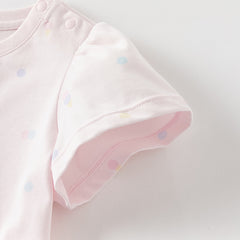 Dave&Bella Girls Summer Leisure Pink Classic Outdoor A-line Dress(wallet bag)