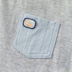 Dave&Bella Kids Boys Summer Grey/White Breathable Cotton Short-sleeved T-shirt Tops