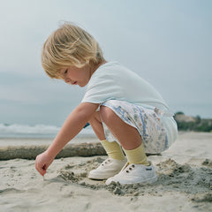 Dave&Bella Toddler Boys Summer Cotton Light Blue T-shirt Short Pant Sets