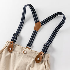 Dave&Bella Toddler Boys Summer Cotton Blue T-shirt Backpack Shorts Sets