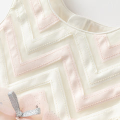 Dave&Bella Girls Summer Yellow Sleeveless Mesh Sweetheart Vest Dress