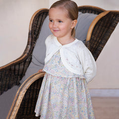 Dave&Bella Girls Summer Purple Floral Print Sweet Halter Dress