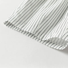 Dave&Bella Toddler Boys Summer Casual Black White Striped Breathable Cotton Shorts