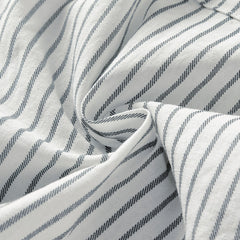 Dave&Bella Toddler Boys Summer Casual Black White Striped Breathable Cotton Shorts