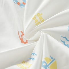 Dave&Bella Toddler Boys Summer Sea World Print White Outwear Sunscreen Jackets