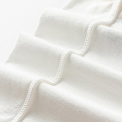 Dave&Bella Toddler Boys Summer Versatile White Soft Cotton T-shirt Tops