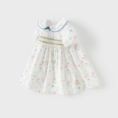 Dave&Bella Girls Summer Floral Print Cotton Dress