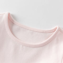 Dave&Bella Toddler Girls Summer Sweet Pink Cotton T-shirt Short Outfit Sets