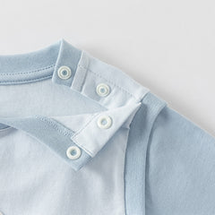 Dave&Bella Toddler Girls/Boys Summer Light Pink/Light Blue T-shirt Tops