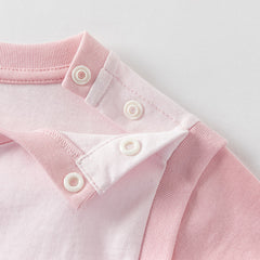 Dave&Bella Toddler Girls/Boys Summer Light Pink/Light Blue T-shirt Tops