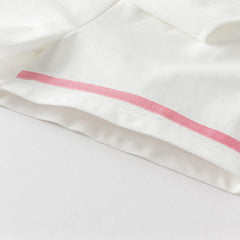 Dave&Bella Kids Girls Summer Candy Pink College Style T-shirt Pleated Skirt Sets