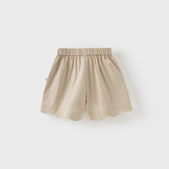 Dave&Bella Kids Girls Summer Khaki/Navy Cotton College Style Shorts